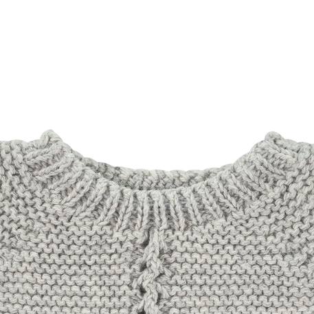 Pyjama en tricot gris pour poupées de 21cm Gris 3 - vertbaudet enfant 