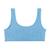 Brassière fille sans couture côtelée Bleu niagara+Bleu nuage 1 - vertbaudet enfant 
