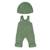Ensemble tricoté 38cm - barboteuse et bonnet Vert 1 - vertbaudet enfant 