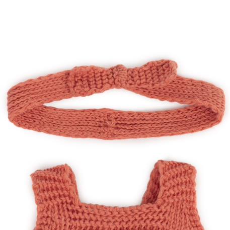Ensemble tricoté 21cm - grenouillère et bandeau Rouge 3 - vertbaudet enfant 