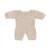 Pyjama en tricot couleur lin pour poupées de 21cm Beige 1 - vertbaudet enfant 