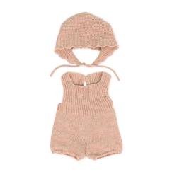 Jouet-Poupons et poupées-Poupées mannequins et accessoires-Ensemble tricoté 38cm - grenouillère et bonnet