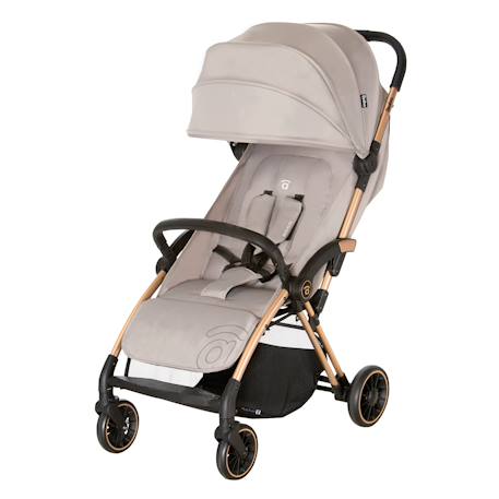 Poussette plis plas Beige+Noir dorée 1 - vertbaudet enfant 