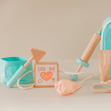 Ensemble de médecin en bois pour poupées Marron 3 - vertbaudet enfant 