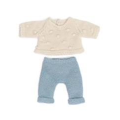 Jouet-Poupons et poupées-Poupées mannequins et accessoires-Ensemble tricoté 21cm - pull et pantalon