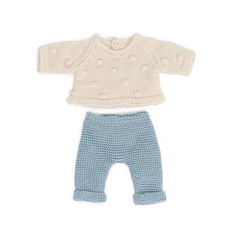 Ensemble tricoté 21cm - pull et pantalon Bleu 1 - vertbaudet enfant 