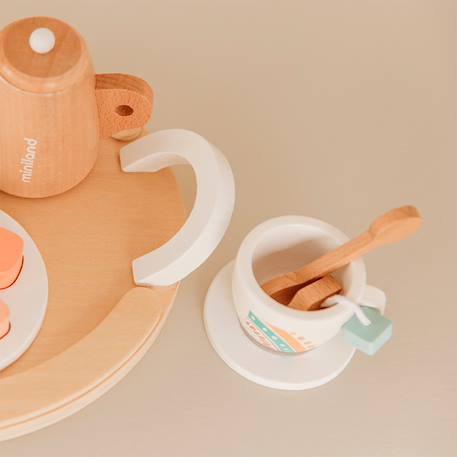 Ensemble de thé en bois pour poupées Marron 4 - vertbaudet enfant 