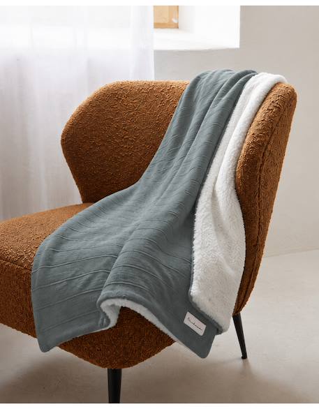 Couverture en coton bio  75x100cm Vert 2 - vertbaudet enfant 