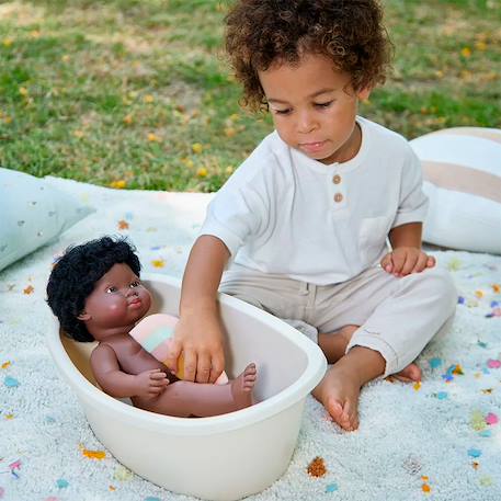 Set de baignoire et éponge pour poupées Blanc 4 - vertbaudet enfant 