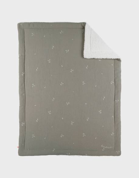 Couverture  en gaze coton bio 75x100 Vert 3 - vertbaudet enfant 