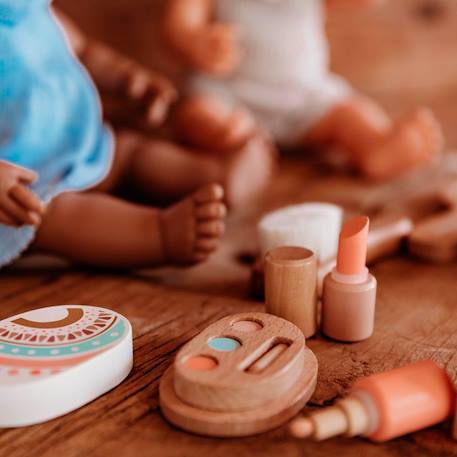 Ensemble de beauté en bois pour poupées Marron 4 - vertbaudet enfant 