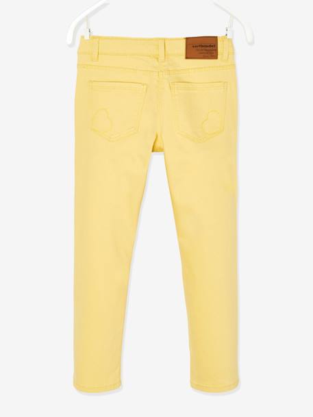 Pantalon slim fille Morphologik tour de hanches LARGE framboise+jaune+marine foncé+marron clair+rouge clair+vert 7 - vertbaudet enfant 