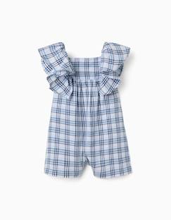 Combinaison en coton à motif à carreaux b&s  - vertbaudet enfant