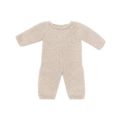 Jouet-Poupons et poupées-Poupons et accessoires-Pyjama en tricot couleur lin pour poupée de 38cm