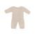 Pyjama en tricot couleur lin pour poupée de 38cm Blanc 1 - vertbaudet enfant 