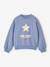 Sweat fille col rond manches longues bleu chambray+gris chiné 4 - vertbaudet enfant 