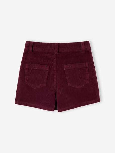 Jupe short fille plissée beige+bordeaux+vert anglais 7 - vertbaudet enfant 