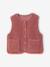Gilet fille sans manches en sherpa blush+prune+vanille 1 - vertbaudet enfant 