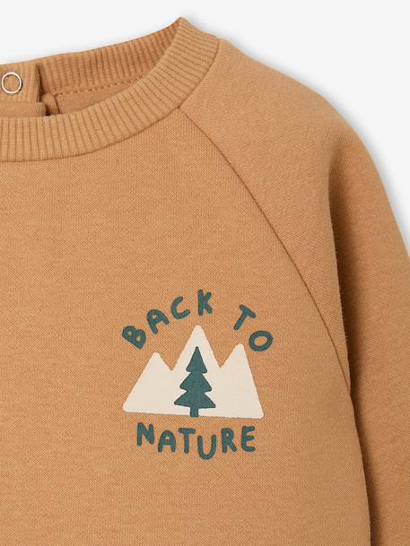 Sweat bébé manches longues marine+ocre 7 - vertbaudet enfant 