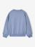 Sweat fille col rond manches longues bleu chambray+gris chiné 5 - vertbaudet enfant 