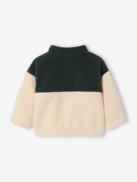 Sweat bébé garçon col montant vert sapin 2 - vertbaudet enfant 