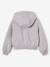 Sweat à capuche zippé fille gris chiné 2 - vertbaudet enfant 