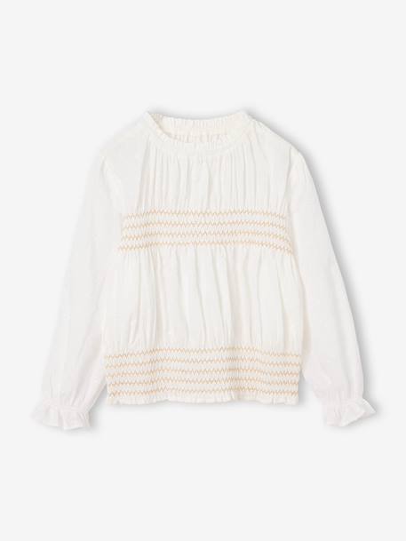 Fille-Chemise, blouse, tunique-Blouse manches longues fille