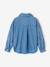 Chemise fille manches longues bleu jean 2 - vertbaudet enfant 