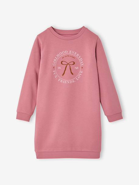 Robe en molleton fille écru+marine+mauve+vert sauge 11 - vertbaudet enfant 
