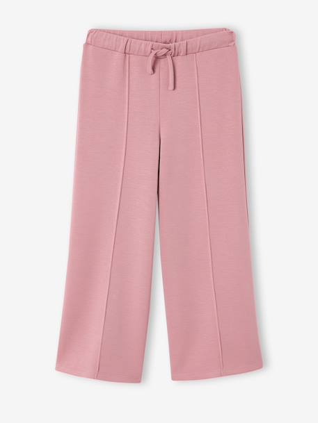 Pantalon jogging large fille vieux rose 1 - vertbaudet enfant 