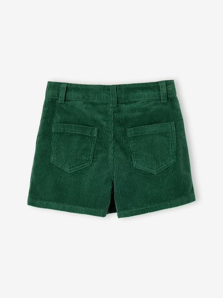 Jupe short fille plissée beige+bordeaux+vert anglais 12 - vertbaudet enfant 