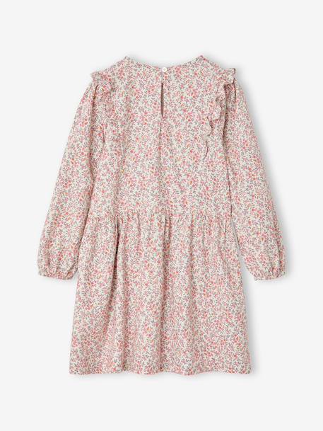 Robe courte fille manches longues ivoire+vanille 6 - vertbaudet enfant 