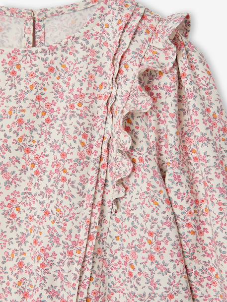 Robe courte fille manches longues ivoire+vanille 7 - vertbaudet enfant 