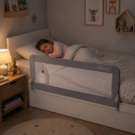 Barrière de lit 2-en-1 de 150 cm pliable Hérisson Gris 4 - vertbaudet enfant 