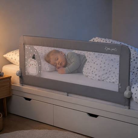 Barrière de lit 2-en-1 de 150 cm pliable Hérisson Gris 2 - vertbaudet enfant 