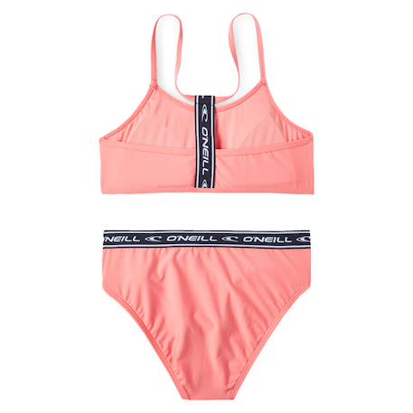 Maillot de bain deux pièces sportclub Noir+Rose 4 - vertbaudet enfant 