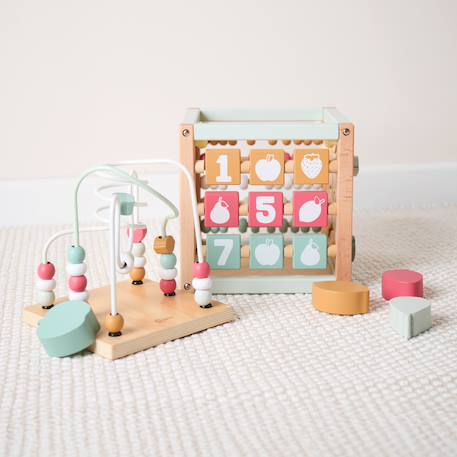 Grand cube d'activités bois fsc® - biche ella Berry+Chevruil Ella+Scandi+Scandi XXL 2 - vertbaudet enfant 