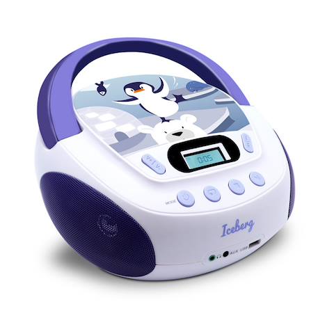 Lecteur cd mp3 enfant avec port usb Bleu foncé+Cyan+Rose+turquoise foncé+Violet 25 - vertbaudet enfant 