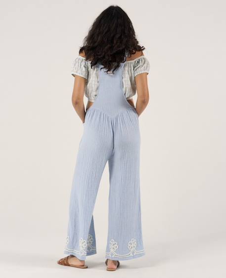 Salopette de maternité yael Beige+Bleu 11 - vertbaudet enfant 