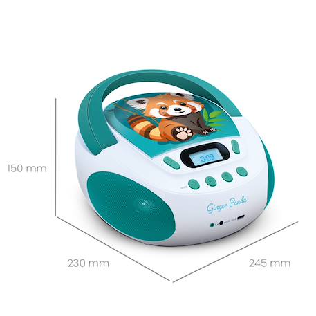 Lecteur cd mp3 enfant avec port usb Bleu foncé+Cyan+Rose+turquoise foncé+Violet 23 - vertbaudet enfant 