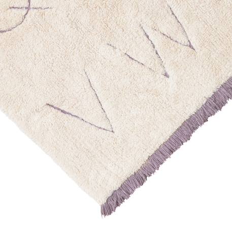 Tapis enfant lavable en coton rugcycled abc Naturel+Naturel, olive 3 - vertbaudet enfant 
