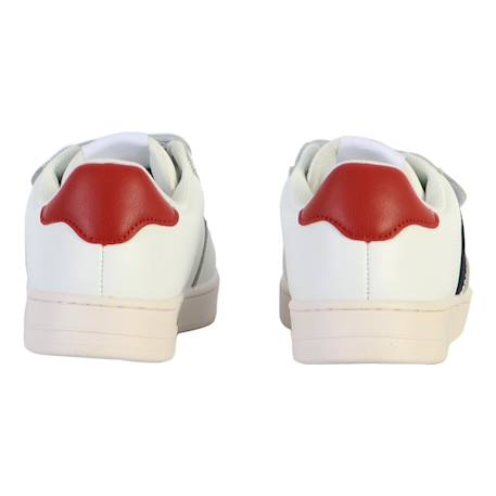 Baskets basses  à scratch Blanc marino+Marine 4 - vertbaudet enfant 