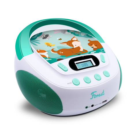 Lecteur cd mp3 enfant avec port usb Bleu foncé+Cyan+Rose+turquoise foncé+Violet 7 - vertbaudet enfant 
