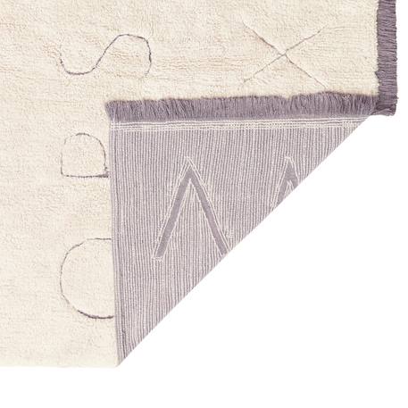 Tapis enfant lavable en coton rugcycled abc Naturel+Naturel, olive 4 - vertbaudet enfant 