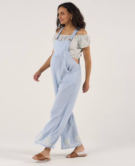 Salopette de maternité yael Beige+Bleu 10 - vertbaudet enfant 