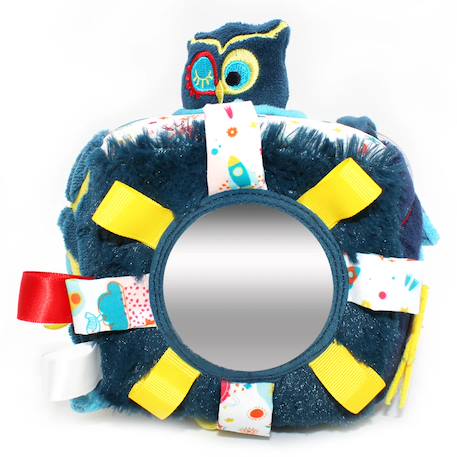 Cube d'activités en tissu Bleu+Bleu, jaune, blanc+Jaune 10 - vertbaudet enfant 