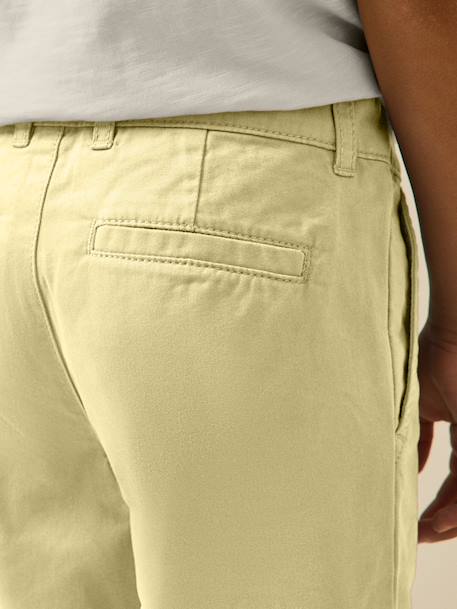 Bermuda chino garçon Bleu froid+Celadon+Ciel+Indigo+Menthe+Rouge+Sun 22 - vertbaudet enfant 