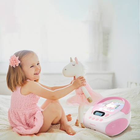 Lecteur cd mp3 enfant avec port usb Bleu foncé+Cyan+Rose+turquoise foncé+Violet 17 - vertbaudet enfant 