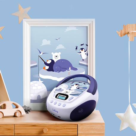 Lecteur cd mp3 enfant avec port usb Bleu foncé+Cyan+Rose+turquoise foncé+Violet 28 - vertbaudet enfant 