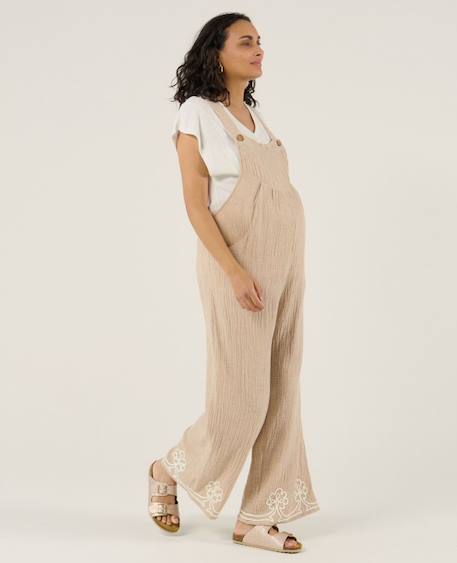 Salopette de maternité yael Beige+Bleu 4 - vertbaudet enfant 